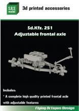 Sd.Kfz.251 Adjustable frontal axle for AFV Club/Dragon kits