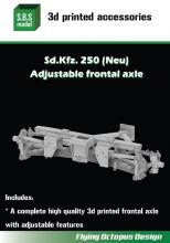 Sd.Kfz.250 (Neu) Adjustable frontal axle for Dragon/Das Werk