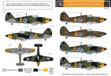 SBS Model 1/72 Finnish Fighters Post War Markings decal sheet D72037 