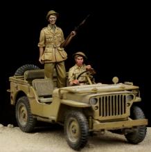 British Driver & Tommy Western Desert (WW II)