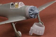 Bloch MB 151 & 152 engine with cowling set for Dora Wings - 4.